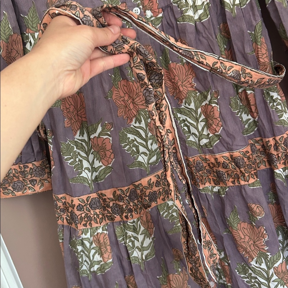 NWT Victoria Dunn Floral Boho Cottagecore Midi Dress Size XS - Picture 11 of 14